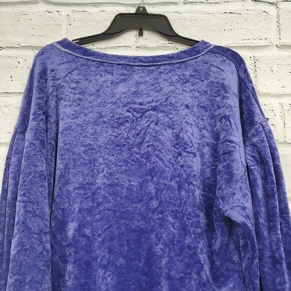Free people Milan velvet knit blouse shirt - Picture 8 of 8